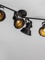 Preview: Nova Luce RUVI Deckenleuchte E14 4-fach Schwarz 66,8x12x25,5cm dimmbar 9624106