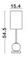 Preview: Nova Luce BRILLE LED Tischleuchte Gold 8,8W Neutralweiss 54x15,4cm 9695210
