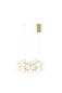 Preview: Nova Luce NEBULA LED Pendelleuchte Kupfer 21,6W Warmweiss 150x49cm 9695212