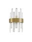 Preview: Nova Luce CROWN Wandleuchte G9 Satin 18x9x30cm dimmbar 9695220