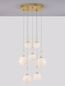Preview: Nova Luce HOOK LED Pendelleuchte Gold 52W Warmweiss 180x56,6cm dimmbar 9695221