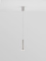 Preview: Nova Luce PALENCIA LED Pendelleuchte Nickel 10W Warmweiss 160x15cm 9695227