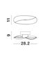 Preview: Nova Luce INFINITY LED Wandleuchte Weiß 6W Warmweiss 28,2x9x11cm 9695229
