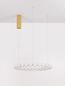 Preview: Nova Luce PERLA LED Pendelleuchte Gold 56W Warmweiss 200x62cm dimmbar 9695230