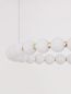 Preview: Nova Luce PERLA LED Pendelleuchte Gold 56W Warmweiss 200x62cm dimmbar 9695230