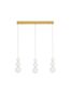 Preview: Nova Luce PERLA LED Pendelleuchte Gold 24W Warmweiss 70x10x150cm dimmbar 9695243
