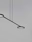 Preview: Nova Luce SCOPE LED Pendelleuchte Schwarz 19,25W Warmweiss 100x26x120cm dimmbar 9695252