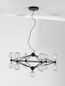 Preview: Nova Luce BELINDA LED Pendelleuchte Schwarz 53W Warmweiss 120x89cm dimmbar 9695400