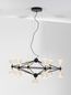 Preview: Nova Luce BELINDA LED Pendelleuchte Schwarz 53W Warmweiss 120x89cm dimmbar 9695400
