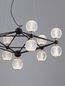 Preview: Nova Luce BELINDA LED Pendelleuchte Schwarz 53W Warmweiss 120x89cm dimmbar 9695400
