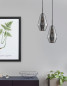 Preview: Nova Luce VEIRO Pendelleuchte E27 Schwarz 120x17cm dimmbar 9724101