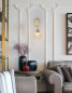 Preview: Nova Luce MOND Wandleuchte E14 Gold 18x27,5x40cm dimmbar 9738200