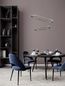Preview: Nova Luce GINEVRA LED Pendelleuchte Schwarz 54W Warmweiss 120x60,5cm dimmbar 9748159