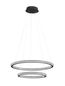 Preview: Nova Luce GINEVRA LED Pendelleuchte Schwarz 54W Warmweiss 120x60,5cm dimmbar 9748159