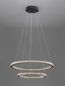 Preview: Nova Luce GINEVRA LED Pendelleuchte Schwarz 54W Warmweiss 120x60,5cm dimmbar 9748159
