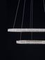 Preview: Nova Luce GINEVRA LED Pendelleuchte Schwarz 54W Warmweiss 120x60,5cm dimmbar 9748159