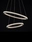 Preview: Nova Luce GINEVRA LED Pendelleuchte Schwarz 54W Warmweiss 120x60,5cm dimmbar 9748159