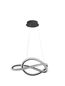Preview: Nova Luce GINEVRA LED Pendelleuchte Schwarz 56W Warmweiss 120x58cm dimmbar 9748160