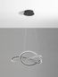 Preview: Nova Luce GINEVRA LED Pendelleuchte Schwarz 56W Warmweiss 120x58cm dimmbar 9748160