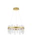Preview: Nova Luce ARGO LED Pendelleuchte Gold 81W Warmweiss 120x60cm dimmbar 9756714