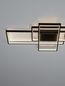 Preview: Nova Luce CLEA LED Deckenleuchte Schwarz 58W Steuerbare Lichtfarbe 100x50,7x8,5cm dimmbar 9756720
