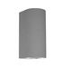 Preview: Nova Luce LIDO Wandleuchte GU10 Grau 2x7W IP65 8,6x10x18cm dimmbar 9790522