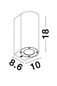 Preview: Nova Luce LIDO Wandleuchte GU10 Grau 2x7W IP65 8,6x10x18cm dimmbar 9790522
