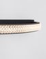 Preview: Nova Luce GRANIA LED Wandleuchte Schwarz 6,5W Warmweiss 35x15x4,5cm 9818513