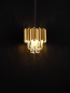 Preview: Nova Luce MAGNOLIA Pendelleuchte E14 Gold 120x25cm dimmbar 9824071
