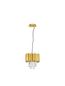 Preview: Nova Luce MAGNOLIA Pendelleuchte E14 Gold 120x25cm dimmbar 9824071