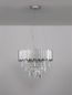 Preview: Nova Luce MAGNOLIA Pendelleuchte E14 6-fach Chrom 120x50cm dimmbar 9824074