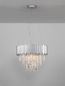 Preview: Nova Luce MAGNOLIA Pendelleuchte E14 6-fach Chrom 120x50cm dimmbar 9824074