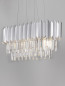 Preview: Nova Luce MAGNOLIA Pendelleuchte E14 5-fach Chrom 70x25x120cm dimmbar 9824076