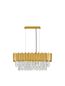 Preview: Nova Luce MAGNOLIA Pendelleuchte E14 5-fach Gold 70x25x120cm dimmbar 9824077