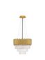 Preview: Nova Luce MAGNOLIA Pendelleuchte E14 5-fach Gold 120x39cm dimmbar 9824080