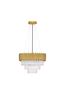 Preview: Nova Luce MAGNOLIA Pendelleuchte E14 6-fach Gold 120x50cm dimmbar 9824081