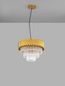 Preview: Nova Luce MAGNOLIA Pendelleuchte E14 6-fach Gold 120x50cm dimmbar 9824081