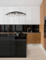 Preview: Nova Luce NARVI LED Pendelleuchte Schwarz 83W Warmweiss 81x81x150cm dimmbar 9848138