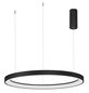 Preview: Nova Luce PERTINO LED Pendelleuchte Schwarz 61W Warmweiss 150x78cm dimmbar 9853686