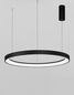 Preview: Nova Luce PERTINO LED Pendelleuchte Schwarz 61W Warmweiss 150x78cm dimmbar 9853686