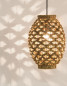 Preview: Nova Luce GRIFFIN Pendelleuchte E27 Braun 215x24,5cm dimmbar 9858748