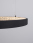 Preview: Nova Luce PRESTON LED Pendelleuchte Schwarz 35W Warmweiss 120x60cm dimmbar 9865160