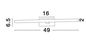 Preview: Nova Luce MODENA LED Wandleuchte Chrom 12W IP44 Warmweiss 49x2x6,5cm 9870020