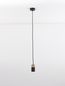 Preview: Nova Luce PONGO Pendelleuchte GU10 Schwarz 160x5,6cm dimmbar 9911524