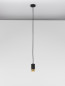 Preview: Nova Luce PONGO Pendelleuchte GU10 Schwarz 160,8x5,9cm dimmbar 9911526