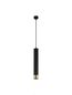 Preview: Nova Luce PICTO Pendelleuchte GU10 Schwarz-Gold 200x6cm dimmbar 9911530