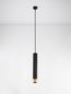 Preview: Nova Luce PICTO Pendelleuchte GU10 Schwarz-Gold 200x6cm dimmbar 9911530