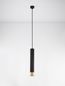 Preview: Nova Luce PICTO Pendelleuchte GU10 Schwarz-Gold 200x6cm dimmbar 9911530