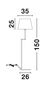 Preview: Nova Luce SAVONA Stehlampe E27 Schwarz 35x18x150cm 9919153