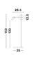 Preview: Nova Luce JOLINE LED Stehlampe Schwarz 9W Neutralweiss 26,5x16,5x150cm 9919532